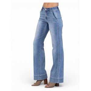 Judy Blue mid rise Wide Leg Jeans SZ 1/25